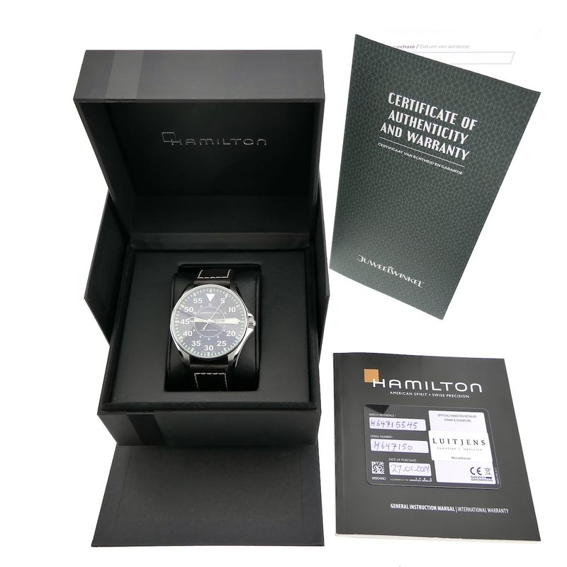 Image 18 of Hamilton Khaki Pilot Automatic H647150; Men's watch