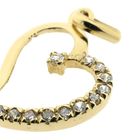 Image 5 of Gold pendant of a heart with zirconia