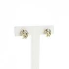 Image 1 of Gold stud earrings with zirconia