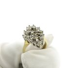 Image 7 of Gold cocktail ring with zirconia