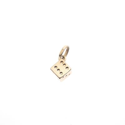 Image 1 of Rose gold dice pendant