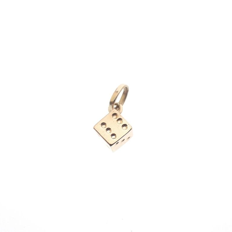Image 1 of Rose gold dice pendant