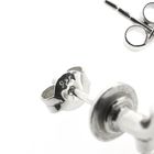 Image 4 of Silver crane stud earrings