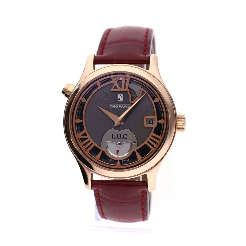 Afbeelding 11 van Chopard L.U.C. Strike One 161912-5002; 18k. Rosé Gouden Horloge