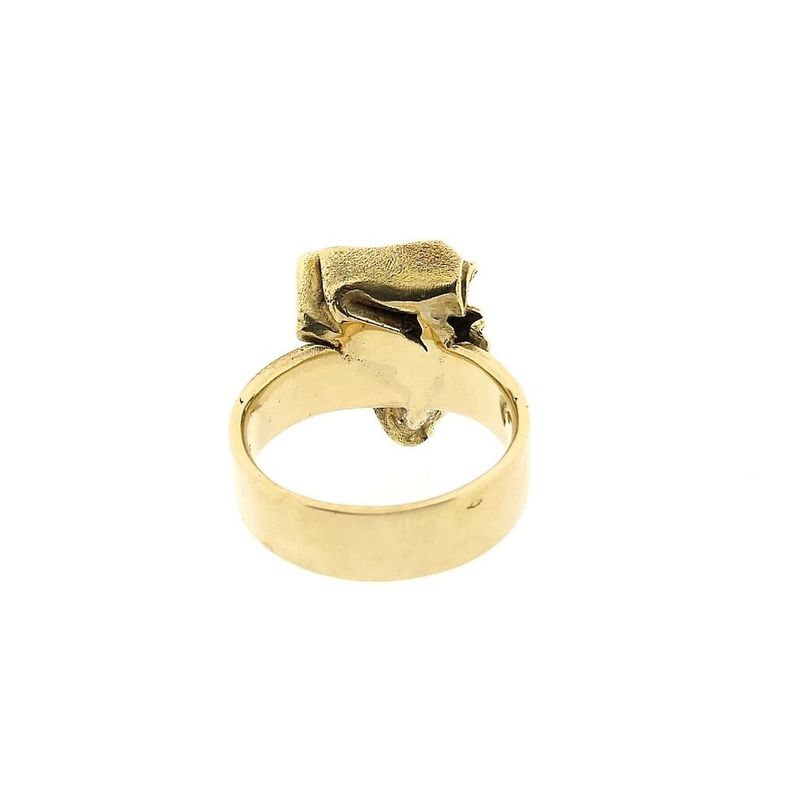 Image 4 of Golden ring with organic design