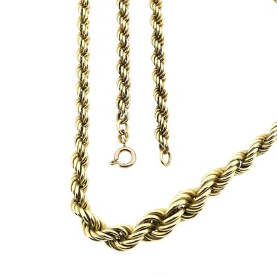 Image 1 of Twisted Gold Link Necklace; 14 Karat; 51.5 cm