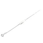 Image 6 of White gold gourmet link children's bracelet with engraving plate