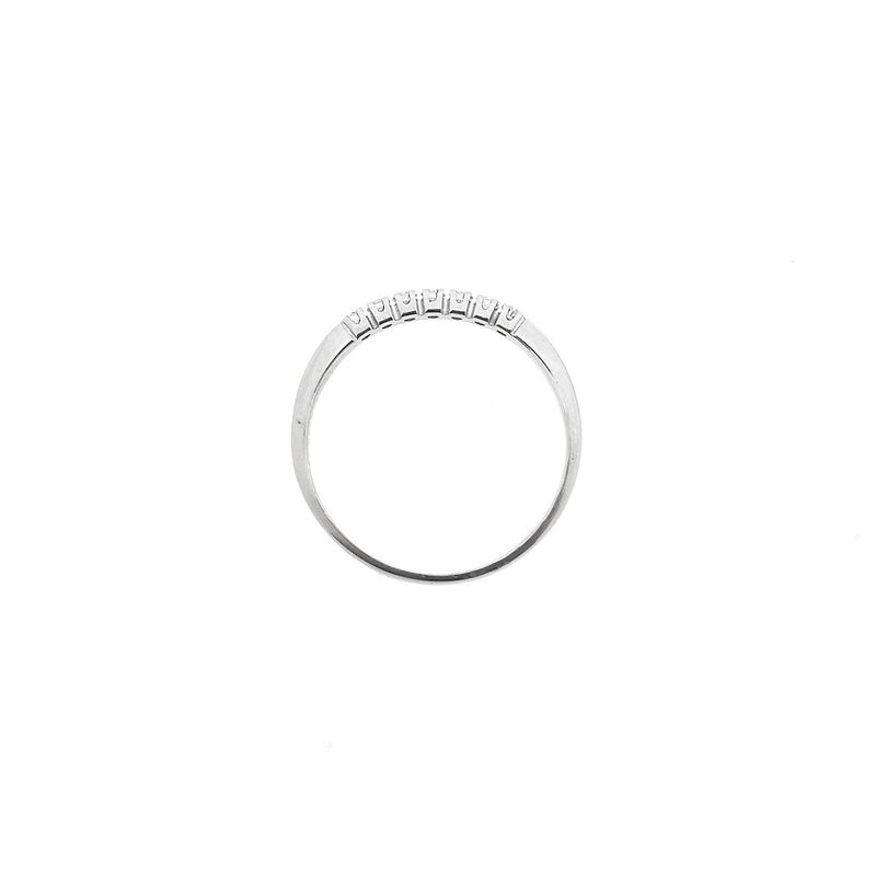 Image 8 of White gold ring/sliding ring with diamond | 0.105 ct.