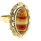 Image 8 of Vintage gold ring with carnelian bandagate