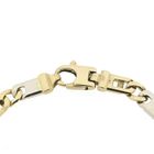 Image 4 of Two-tone gold figaro link bracelet