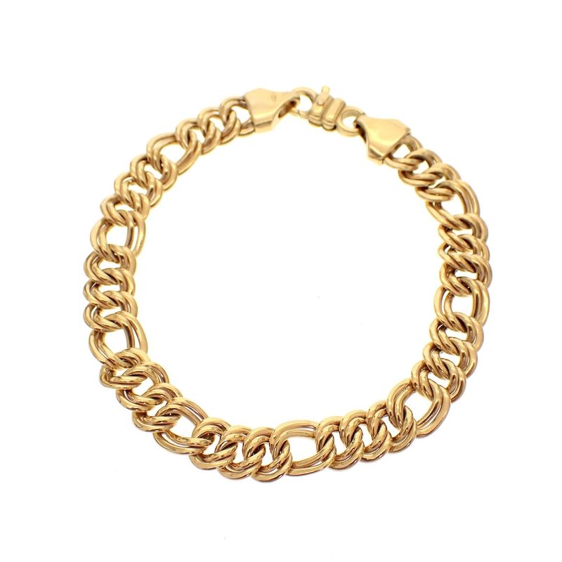 Image 1 of Gold bracelet with fantasy link | 20 cm