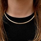 Image 10 of Gold Omega link necklace | 43 cm