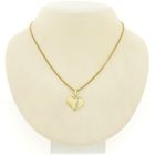 Image 10 of Gold heart pendant with diamond | 0.005 ct.