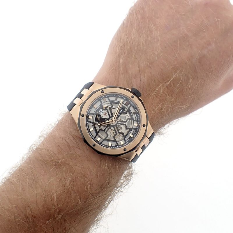 Image 12 of Edox Delfin Mecano 'Skeleton'; Automatic men's watch