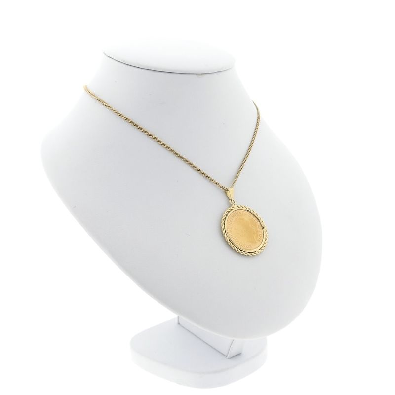 Image 3 of Gold pendant of 10 guilder coin Queen Wilhelmina 1932