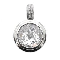 Silver pendant with zirconia | Zinzi