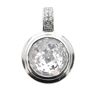 Image 1 of Silver pendant with zirconia | Zinzi