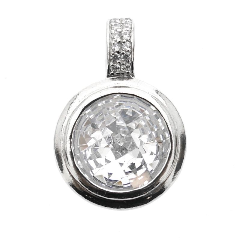 Image 1 of Silver pendant with zirconia | Zinzi