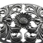 Image 3 of Large silver brooch | Floral design