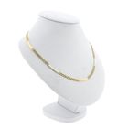 Image 4 of Bicolor gold panther link necklace.