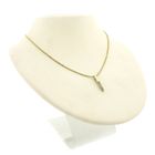 Image 7 of Gold minimalist pendant with zirconia
