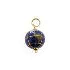 Image 1 of Gold globe pendant with enamel and mother of pearl