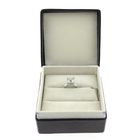 Image 7 of White gold 'Phlox' ring set with aquamarine and diamonds; Bron Jewelry