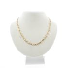 Image 1 of Solid gold fantasy/figaro link chain | 43 cm