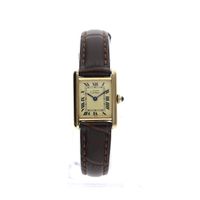 Cartier Tank Vermeil 5057001; Vintage ladies watch