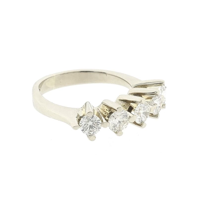 Image 6 of 18-karat white gold ring with diamonds | 1.00 ct.