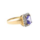 Image 4 of 9 carat ring with tanzanite and diamond | 0.27 ct.