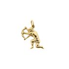 Image 6 of Gold zodiac sign pendant; Sagittarius