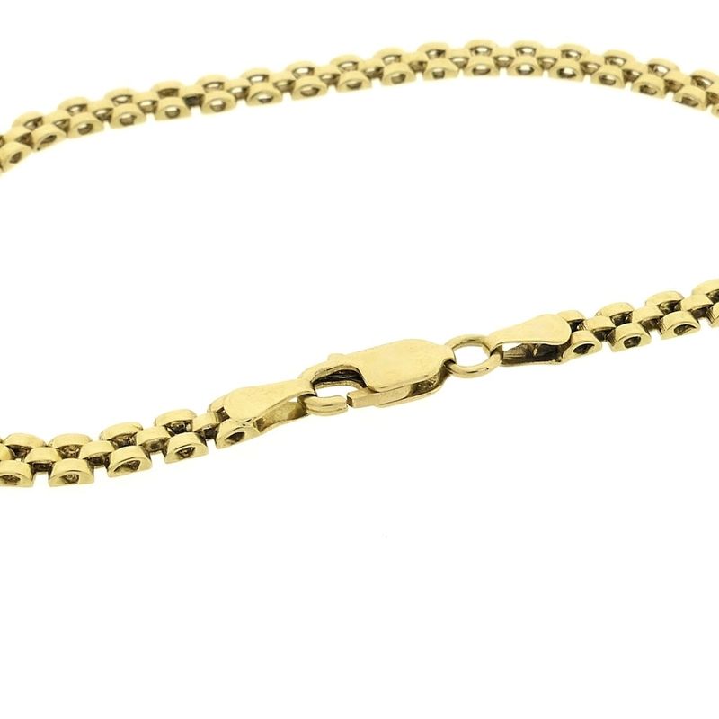 Image 4 of Gold Bismarck link bracelet | 18.5 cm