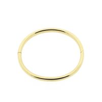 Gold smooth slave bracelet; Size M