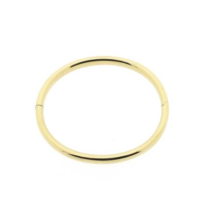 Image 1 of Gold smooth slave bracelet; Size M