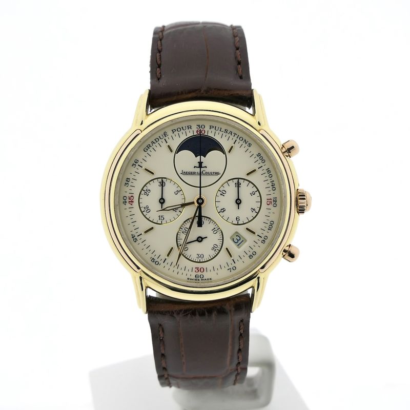 Image 1 of Jaeger-LeCoultre Odysseus 165.7.3; 18k gold chronograph watch with moon phase