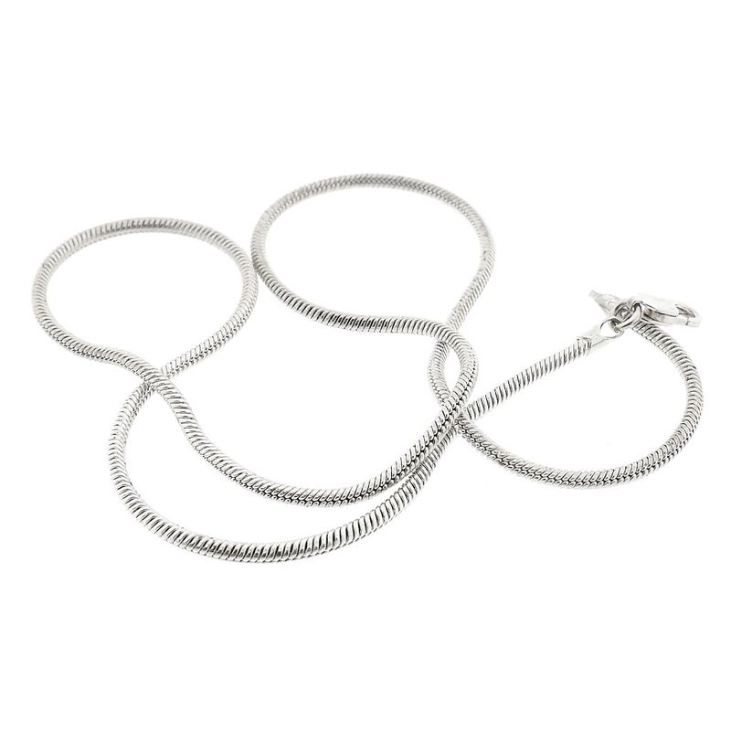 Image 8 of Silver snake link chain | 42 cm