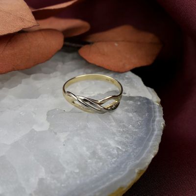 Image 2 of Two-tone gold fantasy ring