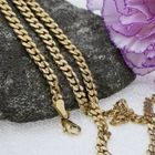 Image 10 of Gold flat gourmet link chain