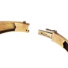 Image 4 of Vintage/antique gold clamp bracelet with garnet | Ø 59 mm