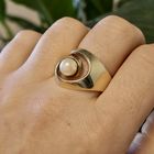 Image 4 of 8 carat ring with pearl