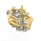 Image 5 of Gold fantasy stud earrings with diamonds | 0.14 ct.