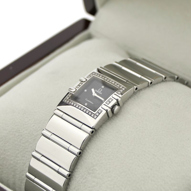 Image 14 of Omega Constellation Quadra 1528.46.00; Women's watch with diamonds