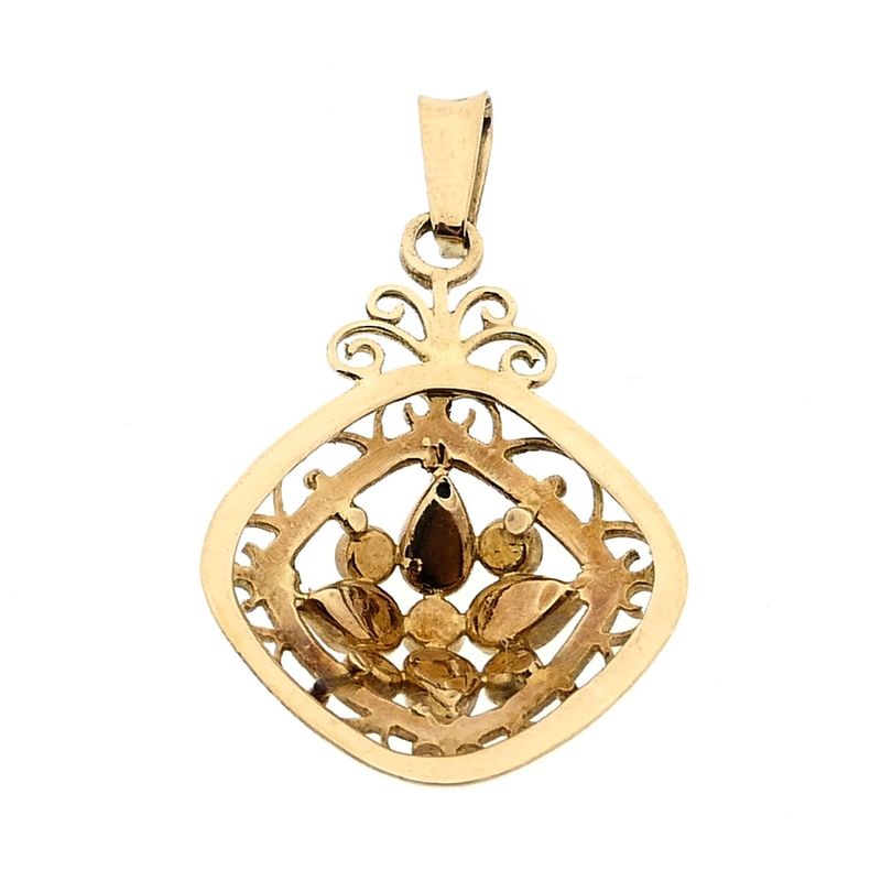 Image 5 of Gold Pendant with Garnet