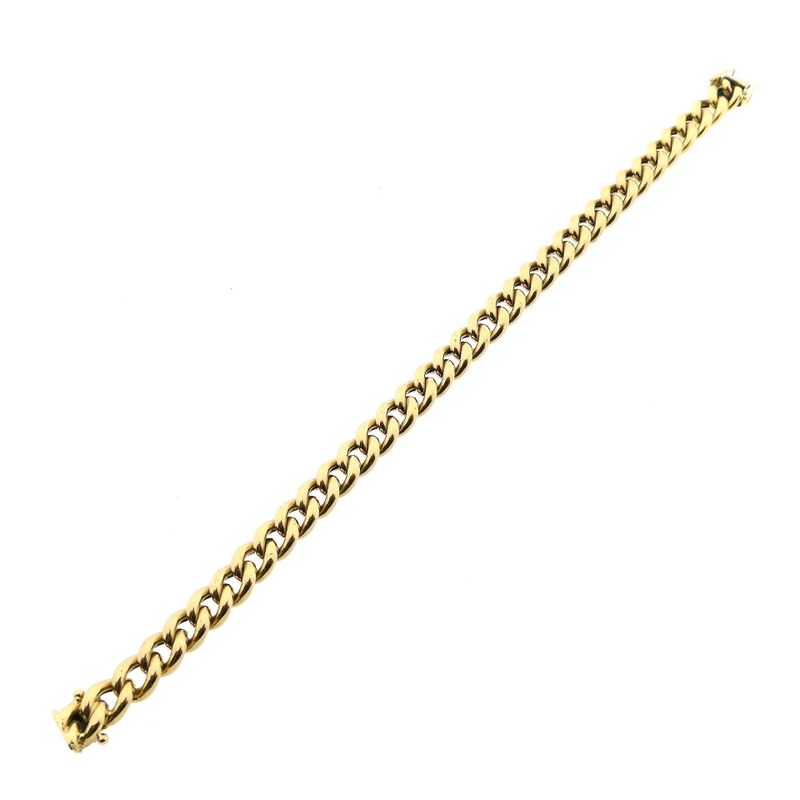 Afbeelding 6 van Gouden gourmetschakel armband | 20,5 cm