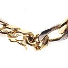 Image 7 of Solid two-tone gold Figaro link bracelet