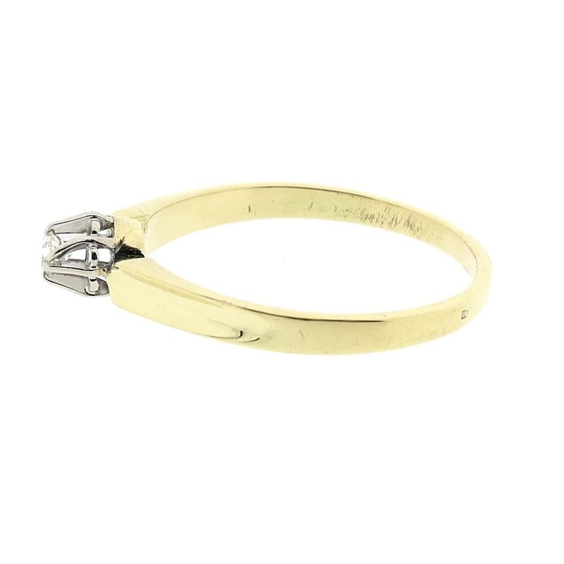 Image 6 of Gold ring with diamond | 0.08 ct.