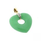 Image 6 of Gold jade pendant with diamond | 0.03 ct.