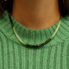 Image 11 of Emerald bead necklace with gold clasp