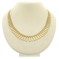 Gold Cleopatra necklace | 43 cm